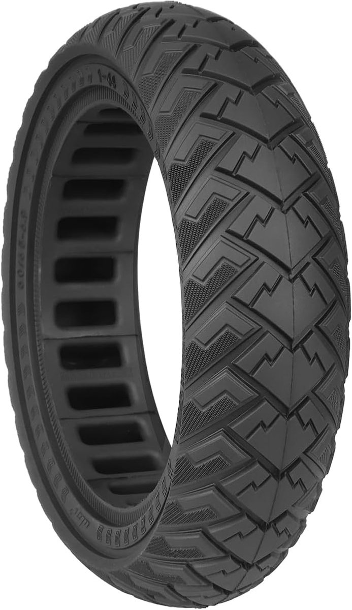 60/65-6.9 massief rubberen banden voor Ninebot Max G2 G2D G2E G65 F3 F3 Pro Scooter 10 inch achterwielen reserveaccessoires (zwart-1)