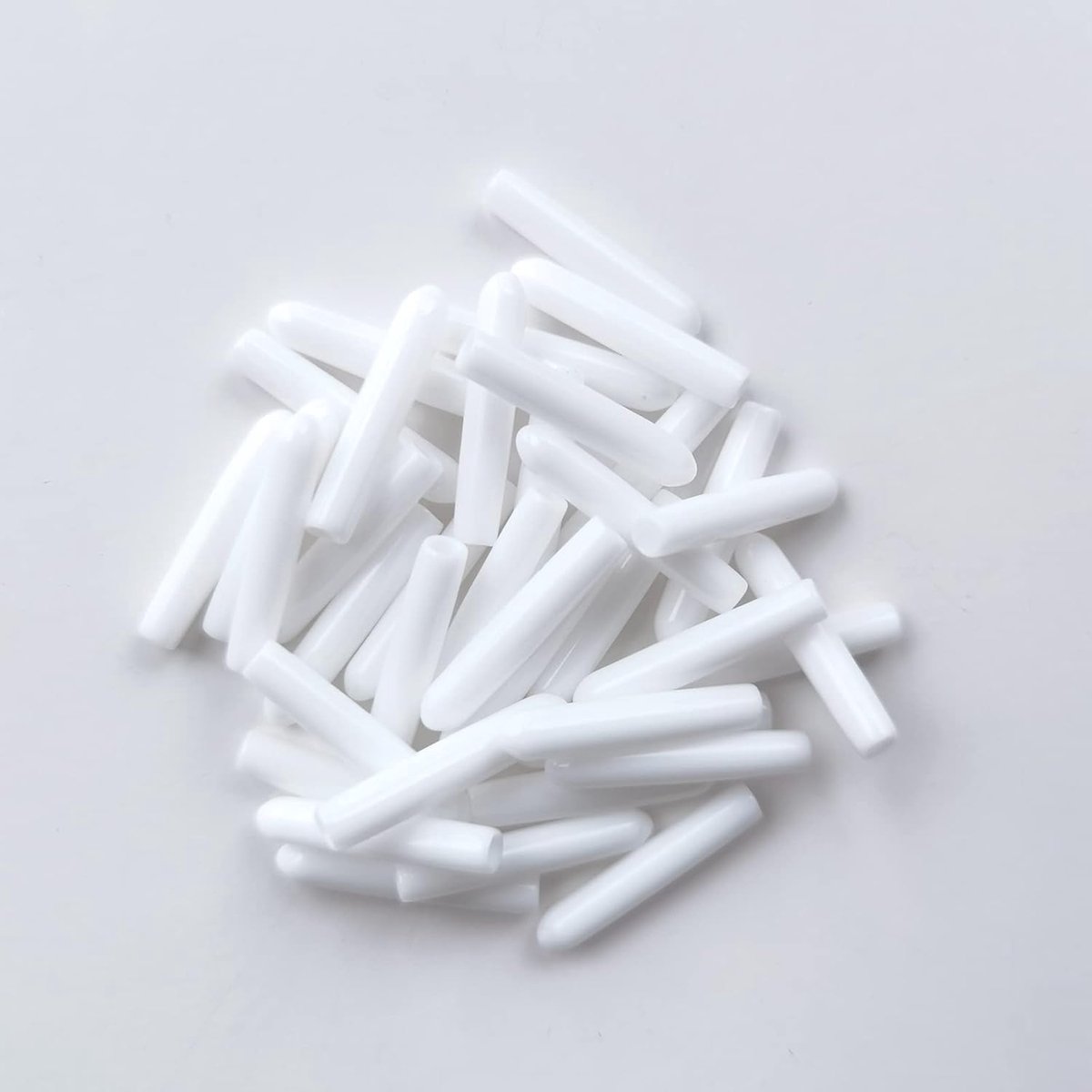 100 stuks tandheugeldoppen, vaatwasserbescherming, bestekmand, beschermhoes, PVC-punt, tandafdekking, gewoon opdrukdop voor alle schotelmanden (wit)