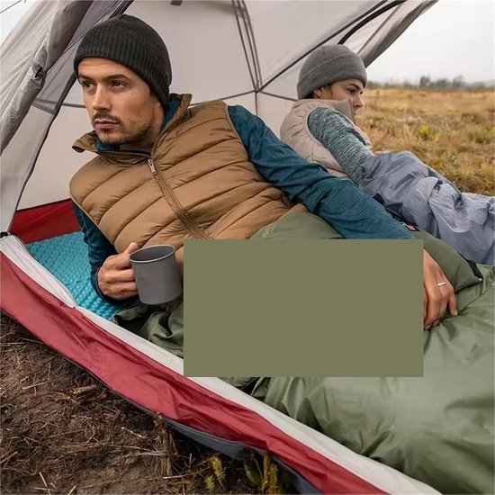 Camping Slaapzak - Outdoor Slaapzak Wandelslaapzak - Kamperen en Reizen - Lichtgewicht en Draagbaar - 205x85cm - Blauw van Camping — afbeelding 2