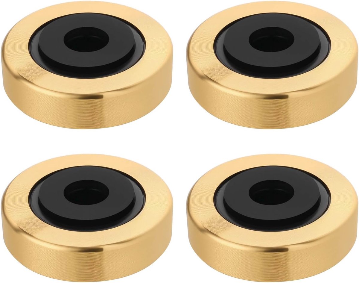 4Pcs Aluminium Apparaat Voeten 45X15Mm Goud Absorberende Isolerende Demping Voeten Audio Apparaten Voeten Speaker Isolatie Stand Voet voor Licht/Medium Assemblies