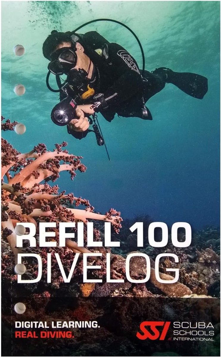 Duiklogboek refill 100 - 100 duikregistraties - geschikt voor subboeken - perfect voor duikers - ShopVlot