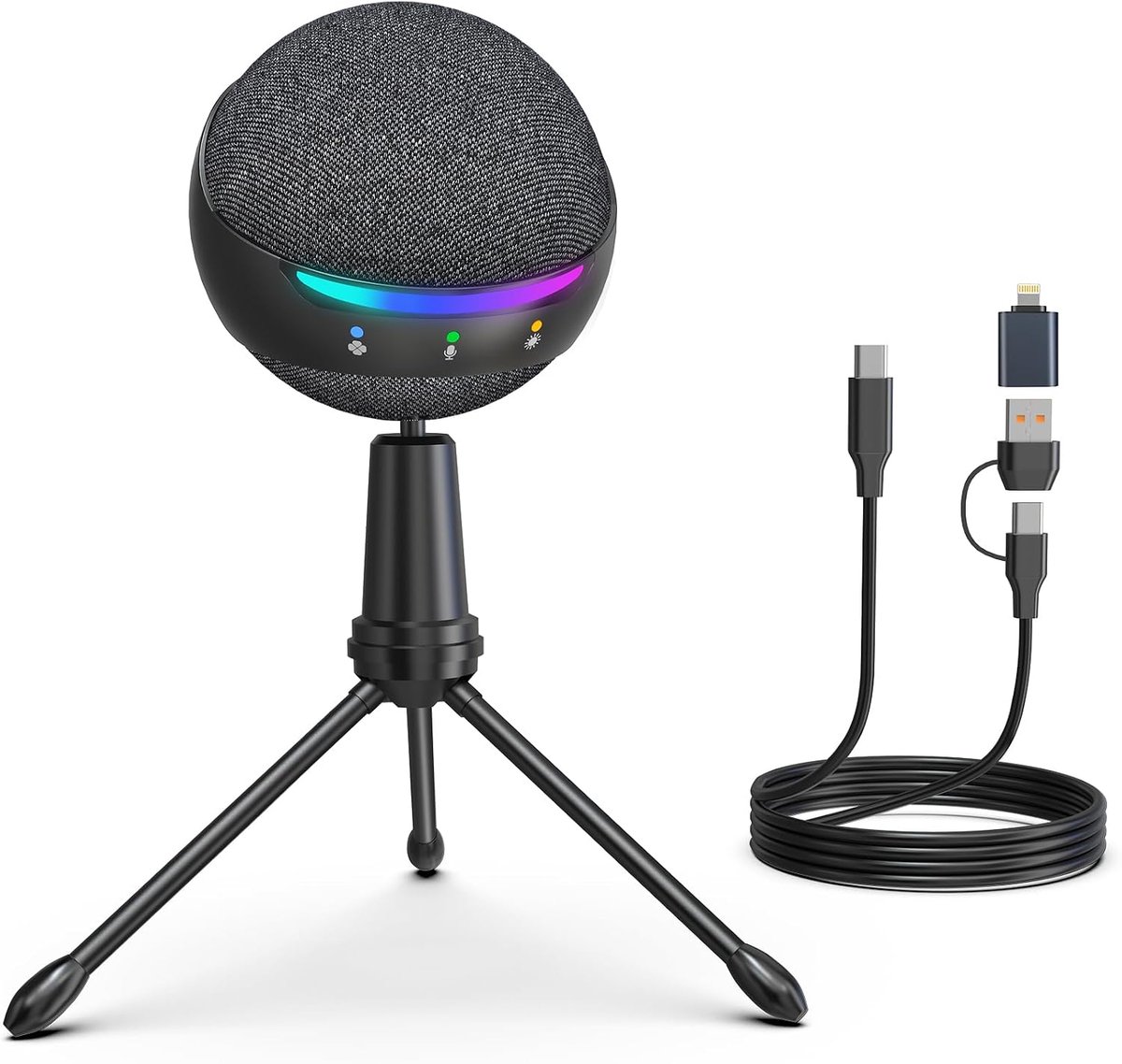 Condenser Microfoon - Professioneel - Hoogwaardige Geluidskwaliteit - Ideaal voor Podcasting - ShopVlot