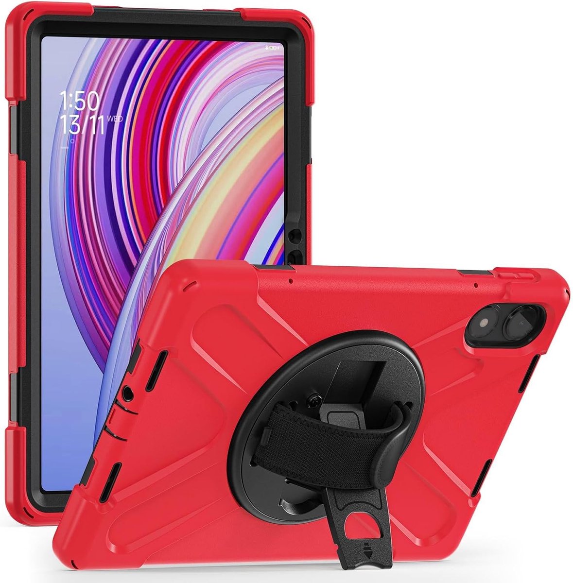 Tablethoes voor Redmi Pad Pro 12.1 - Rugged Shockproof - 360° Rotating Kickstand - Volledige bescherming - ShopVlot