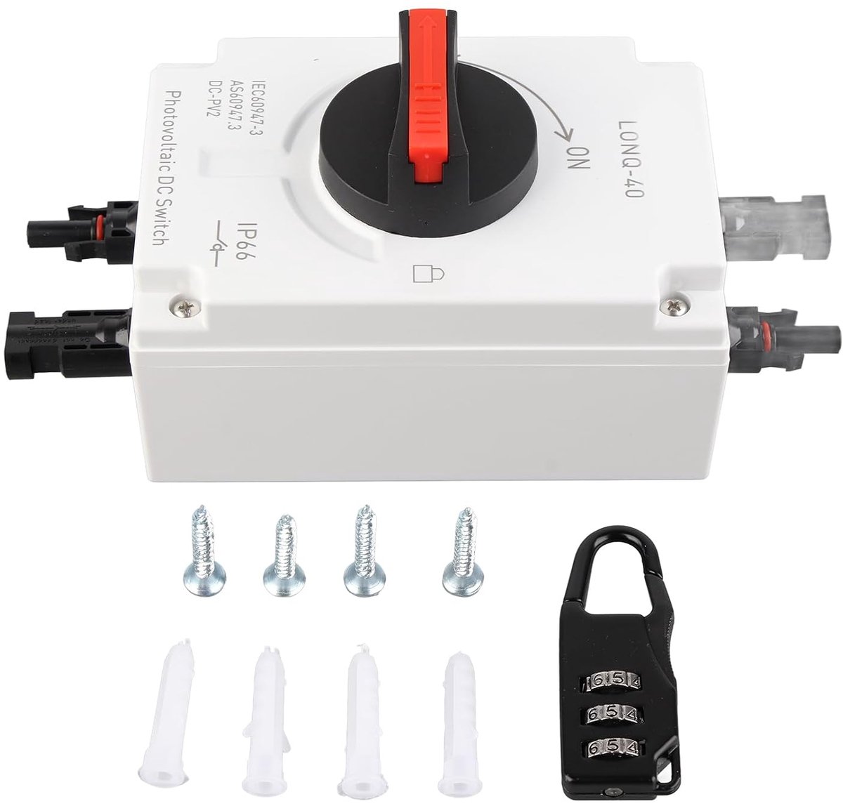 DC isolator schakelaar 1500V - IP66 waterdicht - veilige elektrische isolatie - ideaal voor zonnepanelen - ShopVlot