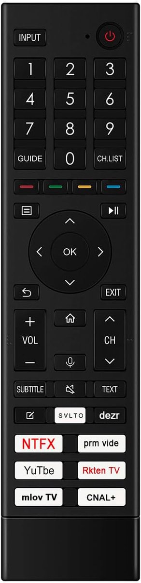 Stem afstandsbediening voor Hisense TV - Compatibel met meerdere modellen - Eenvoudig in gebruik - Perfecte vervanging - ShopVlot