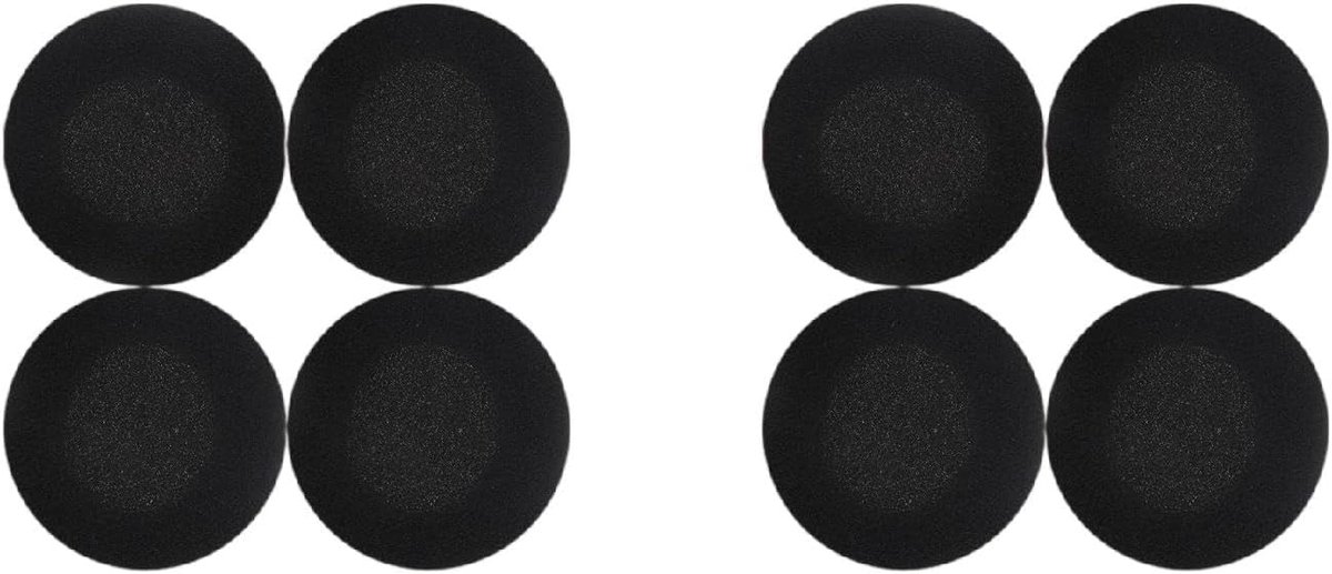 Hoofdtelefoon oorkussens 45 mm/60 mm - Zachte spons - Perfecte pasvorm - Geniet van muziek - ShopVlot