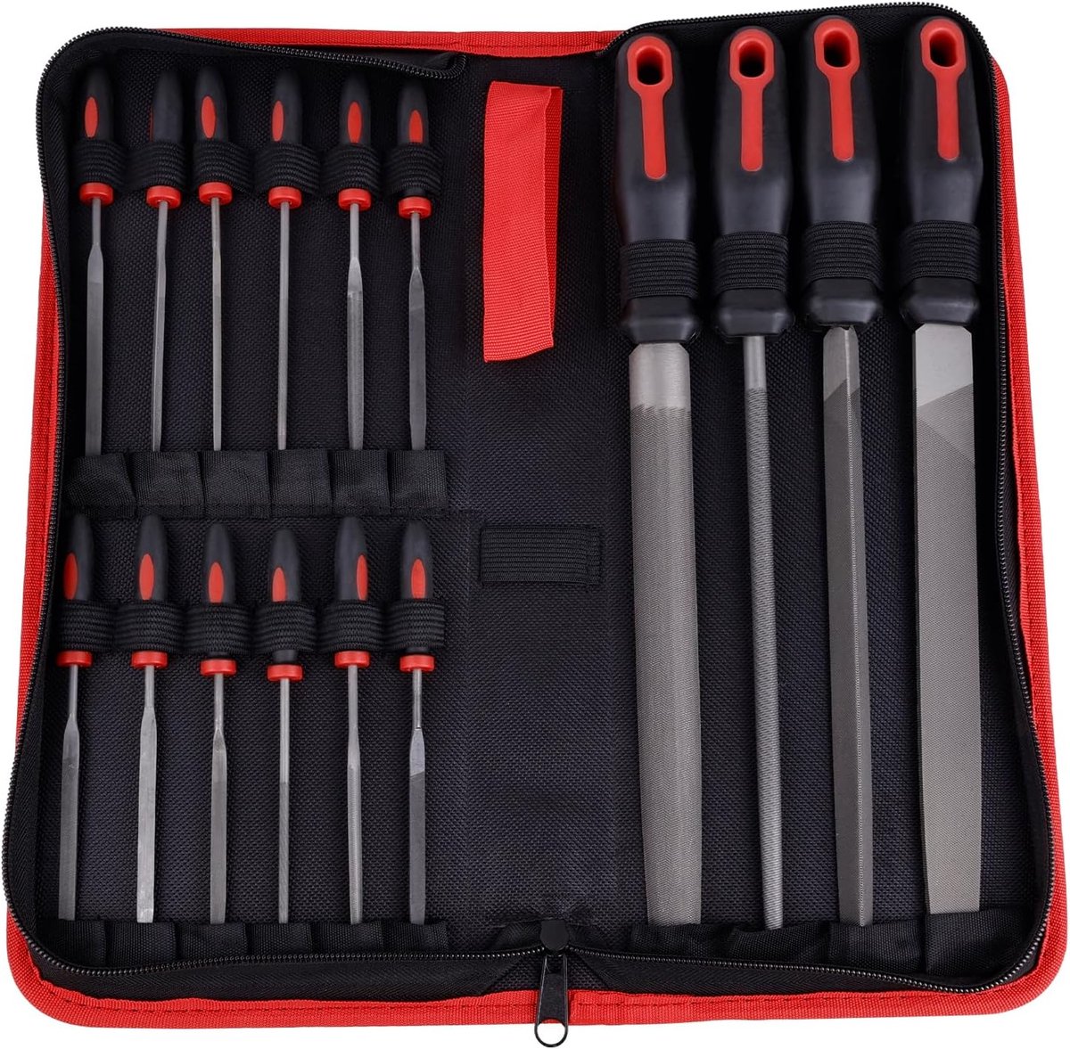 16-delige set vijlen - metalen vijlen en naaldvijlen - ergonomisch handvat - ShopVlot