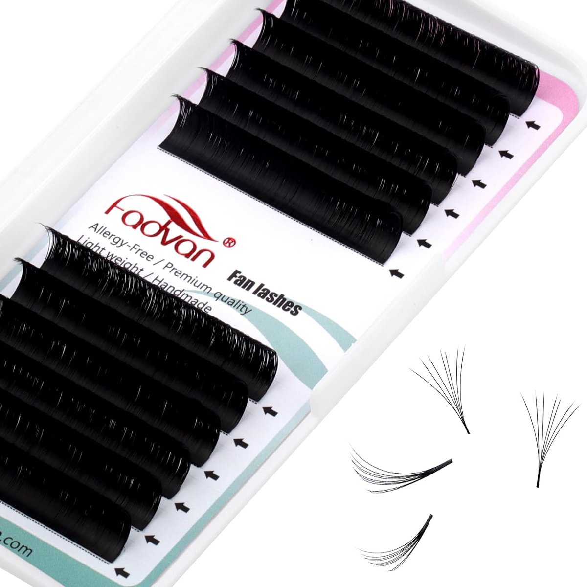 Wimperextensions 0.05mm D 10mm - Easy Fan Volume Wimpers - Zelffannend - Geschikt voor beginners - ShopVlot