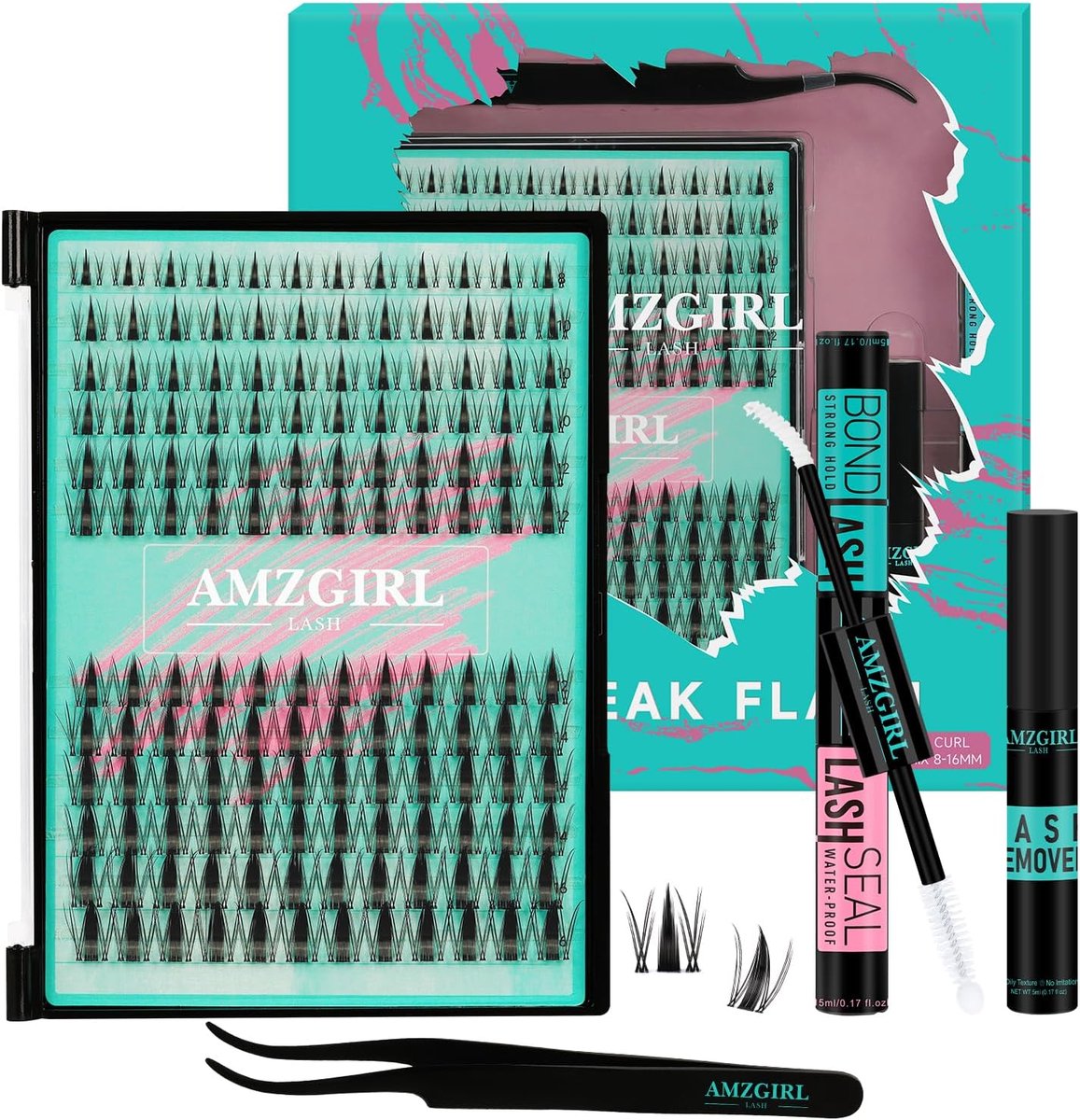 Manga wimperextensions set 144 stuks - 8-16mm kit - waterproof wit - perfecte wimperlook - ShopVlot