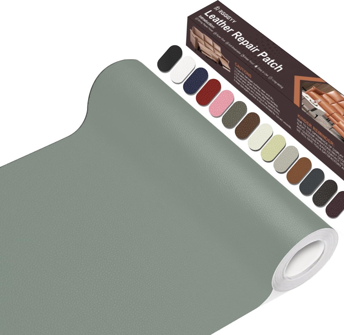 Reparatieset, 20 x 100cm Kunstleer Zelfklevend, Lederen PatchesKunstleer Reparatie Kit Voor Sofa, Autostoel, Meubels, Handtassen, Jassen, Stoelen.(Licht Grijs)