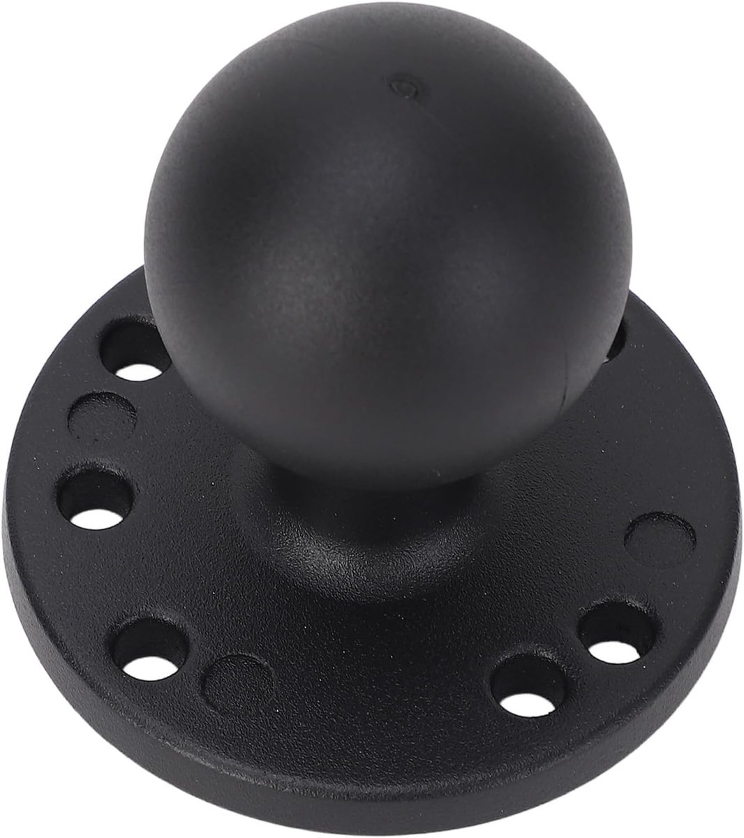 Kogelbevestigingsbasis 1,5 Inch Kogelbevestiging Aluminium Legering Ronde Plaat Aansluiting voor Rambevestigingen C Grootte Bal Dubbele Mocket Arm met Niet -slip Rubberen Bal en Versterker