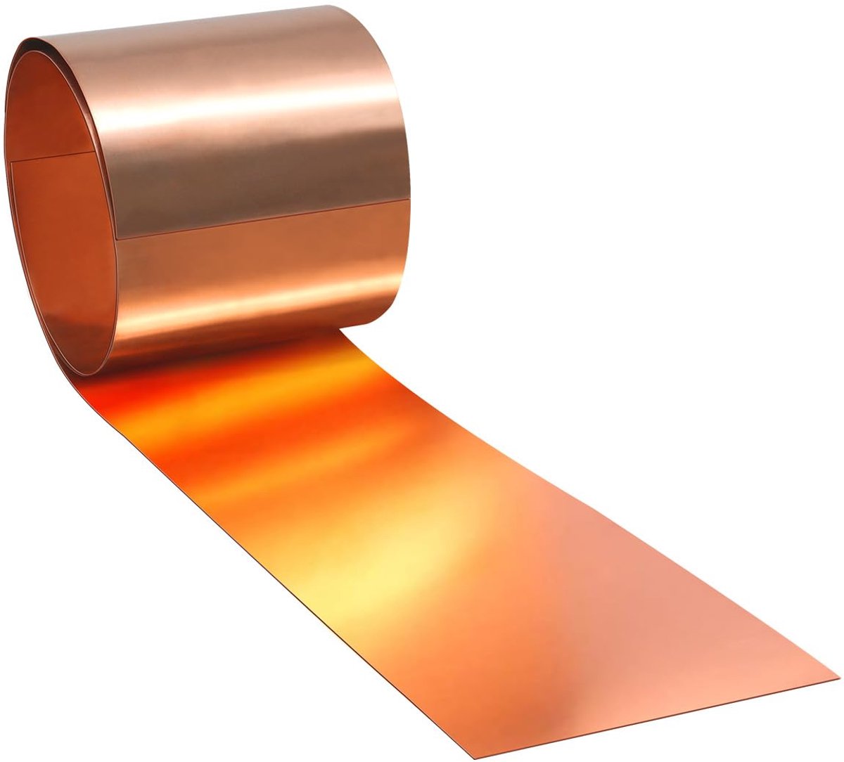 koperen band Koperbladrol, koperblad 1000 x 100 x 0,4 mm, toepasbaar voor verschillende huisreparatie- en doe-het-zelfprojecten