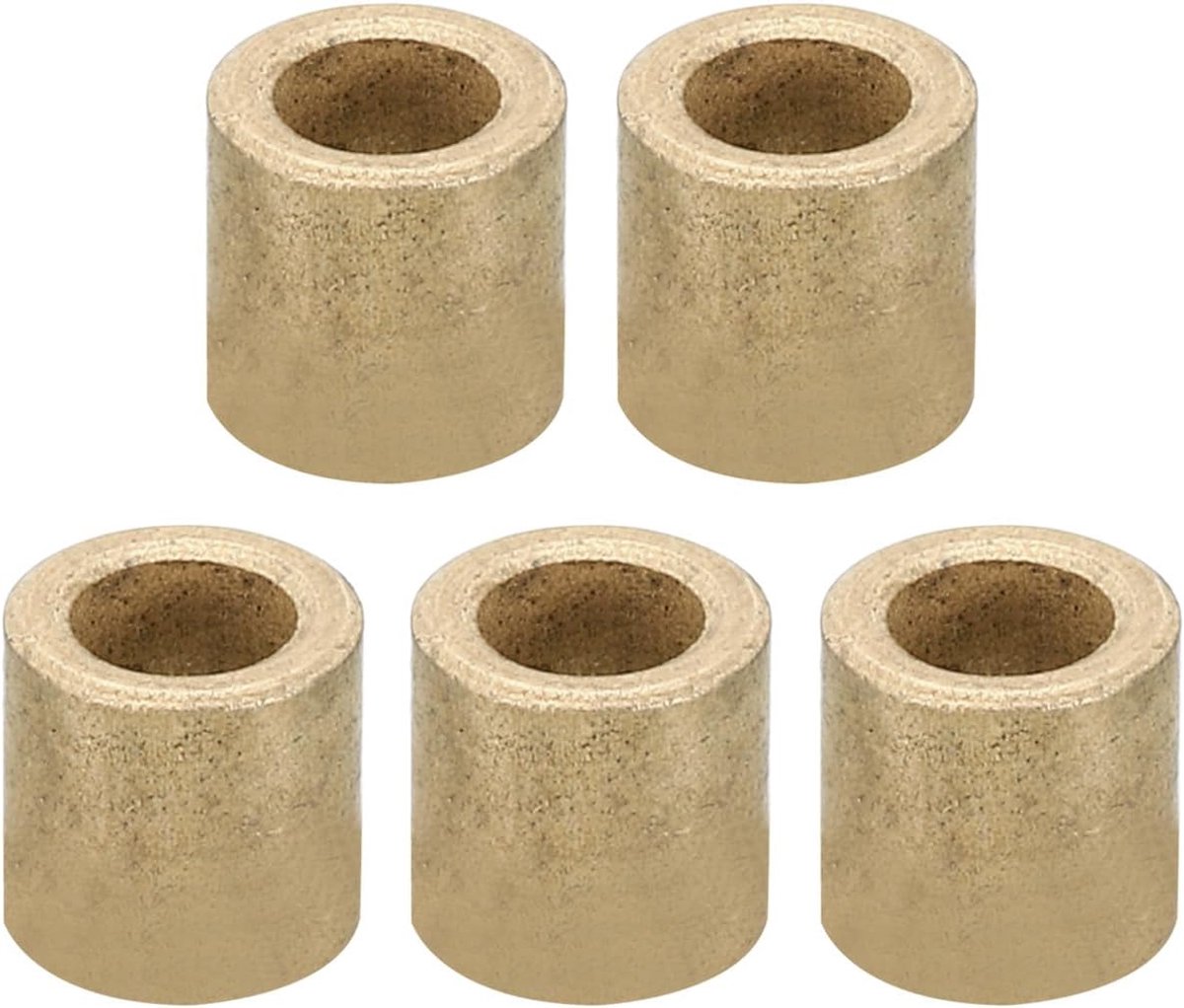 M5 messing afstandhouders, 5 stuks metalen afstandhouder messing 5 mm ID x 8 mm OD x 10 mm L messing afstandhouders schroef afstandhouder voor 1/5 inch of M5 schroef