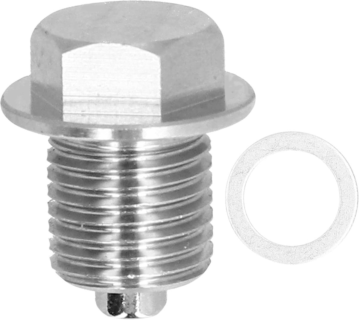 Olieaftapbout M14x1.5mm Olieaftapplug Roestvrij Staal Magneet Oliecarterschroef Universeel