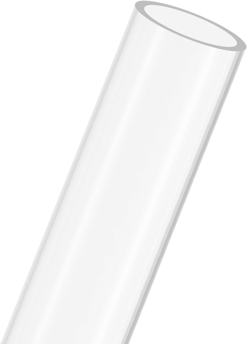 1-Pack Clear Stijve Acryl Pijp, 50mm [1.99"] ID x 60mm [2,39"] OD Plastic Ronde Buis voor Waterkoelingssysteem/Lampen/Fonteinen/Aquaria/Display Stand, Acryl Tubing [305mm/12IN]