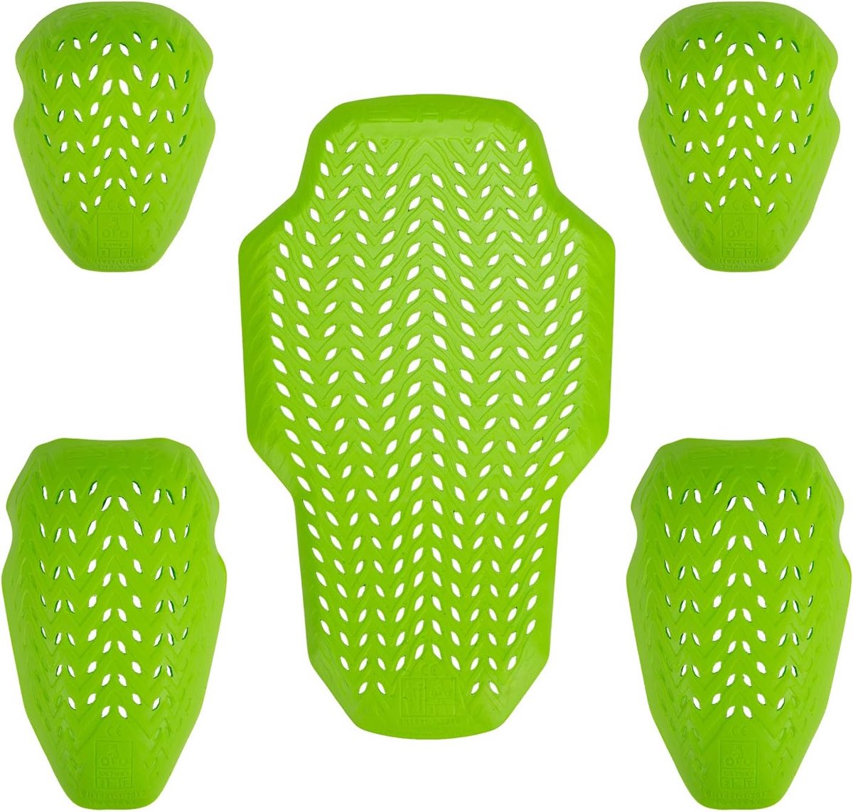 CE Level 2 motorbeschermingsset, 5-delige rug (uniseks)