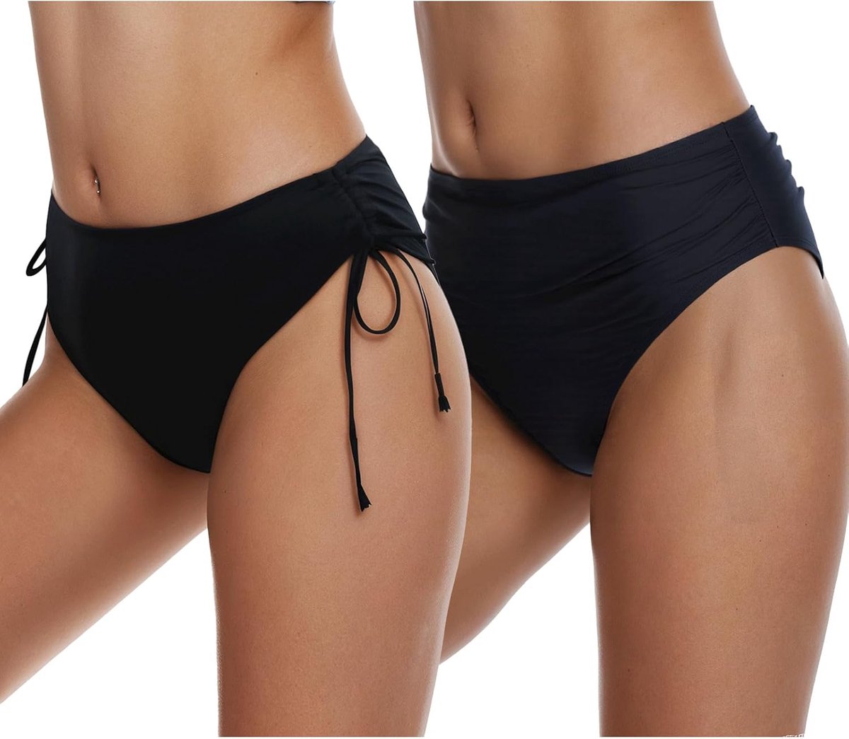 Bikinibroekje met hoge en lage taille, sexy, 5 paar, voor dames, meisjes, tieners, bikinibroekje