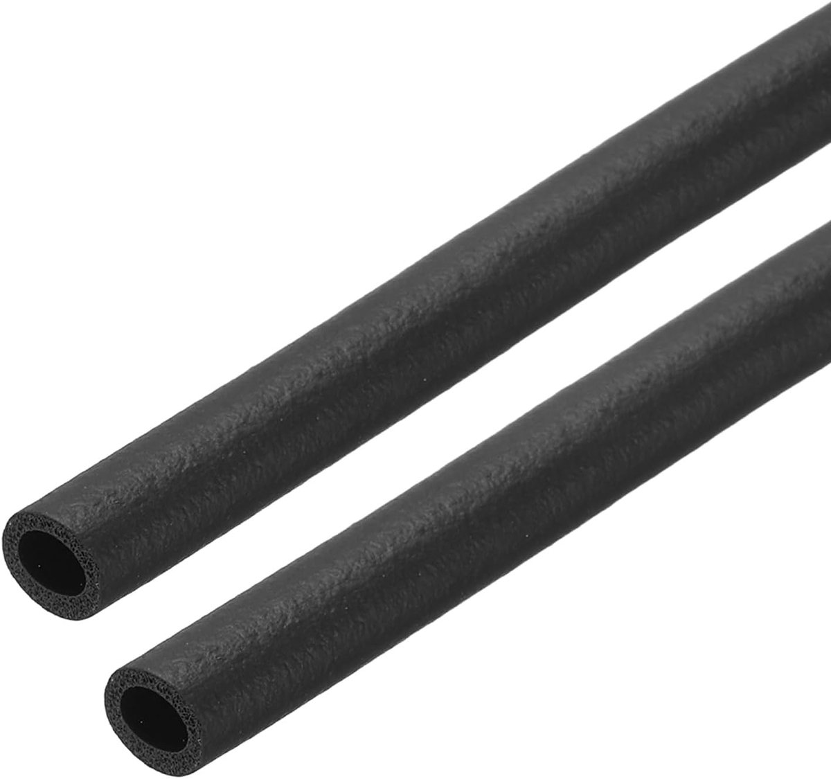 Schuim-isolatieslang voor 1/6 inch ID-buizen met 1/4 inch (6,35 mm) EPDM-rol met een lengte van 4,9 m, isolatie tegen bevriezen en warmte-isolatie, 2 stuks