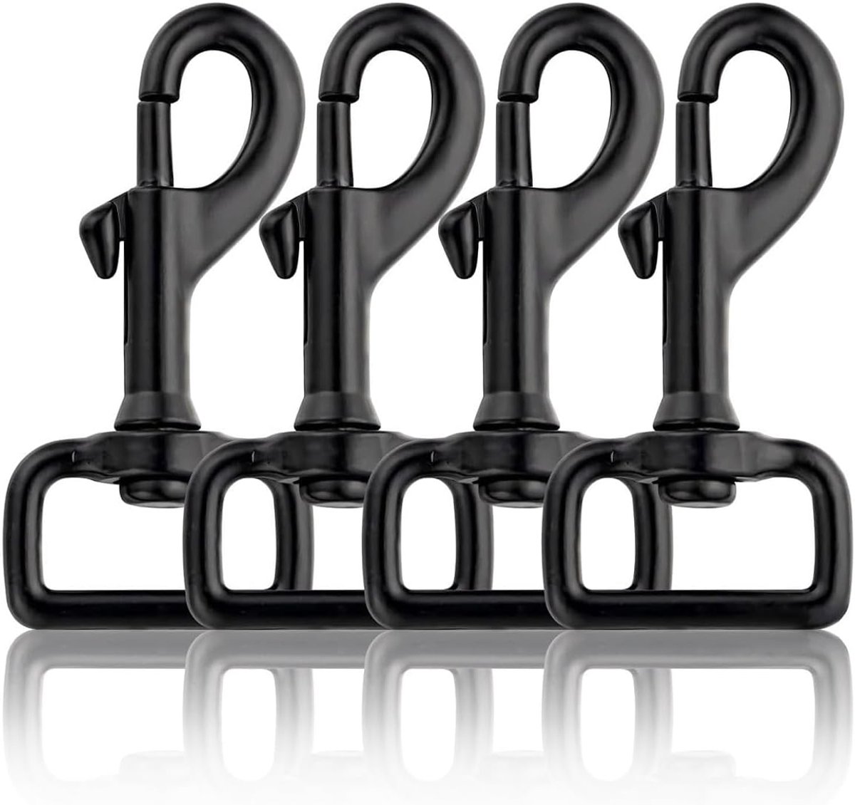 4 stuks haken met draaischarnier voor hondenhalsband, karabijnhaak met draaischarnier, karabijnhaak met draaischarnier van roestvrij staal, karabijnhaak met schroefkarabijnhaak