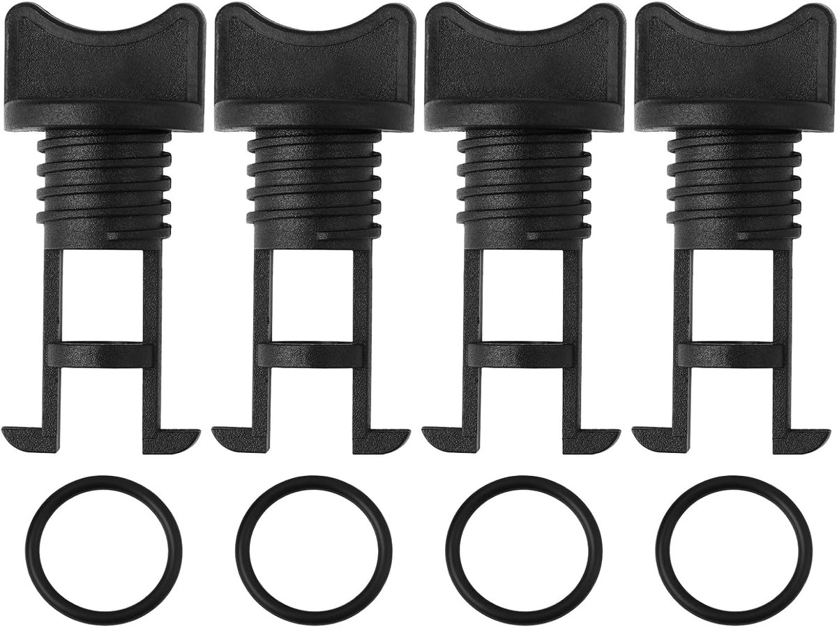 idea 4 STKS 17mm Boot Drain Hole Thread Bung Plug Compatibel met 19mm Draad Afvoer Gat voor Marine Boot Jacht Vlot