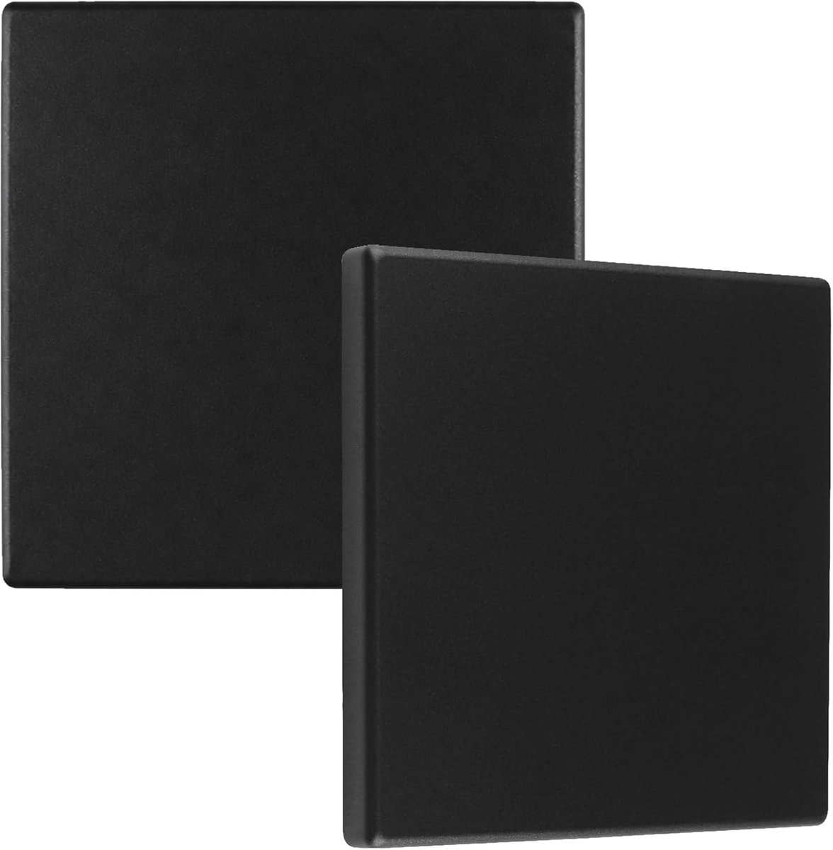2 stuks blinde afdekking voor stopcontacten, 86 x 86 cm, lichtschakelaarafdekking, afdekkingen stopcontacten, wit, voor ongebruikte stopcontacten of schakelaars (zwart)
