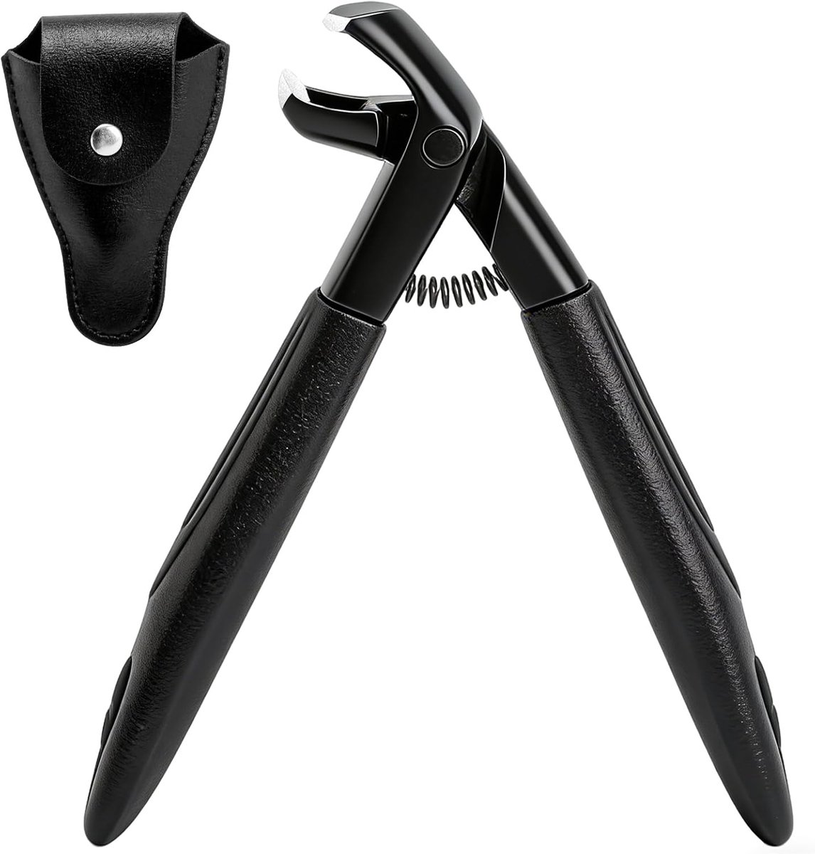 Nagelknipper groot voor dikke nagels, nagelknipper voetnagels, teennagelknippers, teennagelknippers, nagelknipper voor teennagels met beschermetui, robuuste nagelknipper voor senioren, mannen