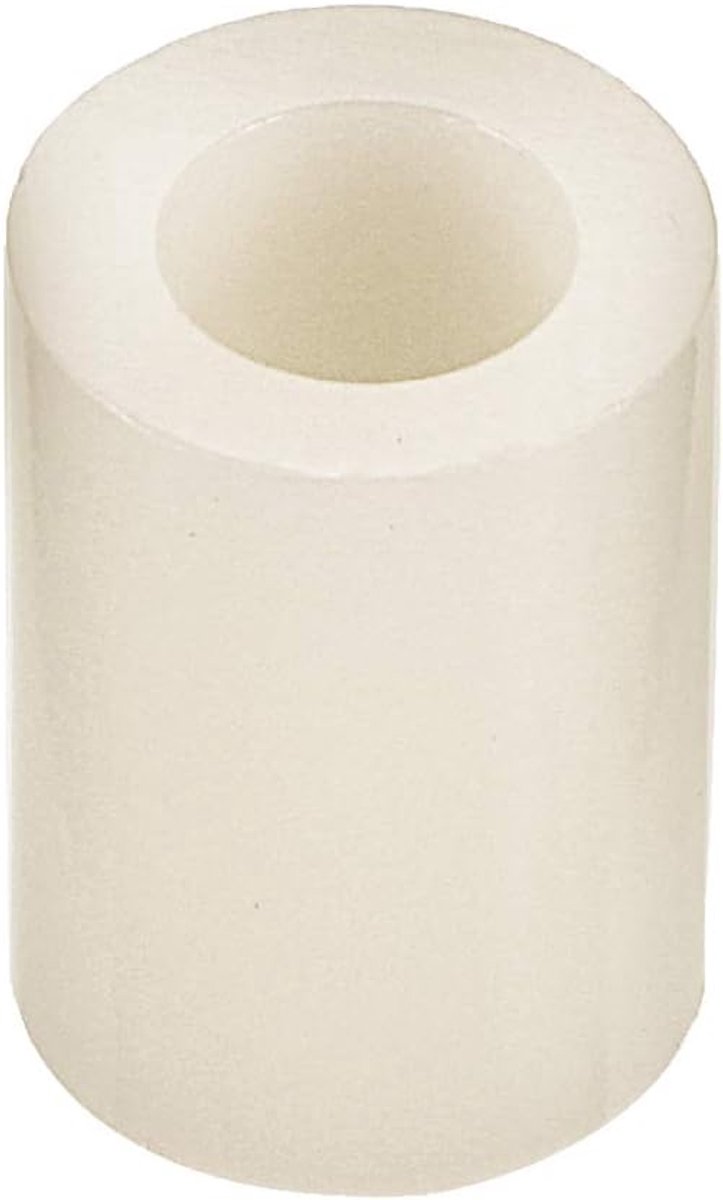 sourcing map 100 stuks ABS ronde cilinder afstandhouders sluitringen 7 mm x 4 mm x 10 mm wit DE de