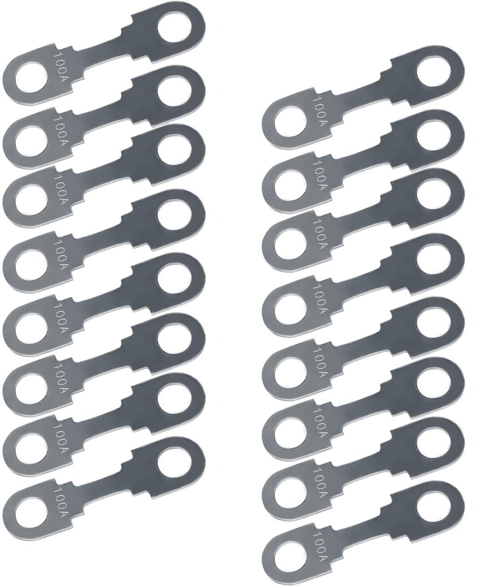 Platte Zekeringstrips 16 Stuks Autozekering 100 A Maximale SpanningTot 32V Voor Auto's Campers