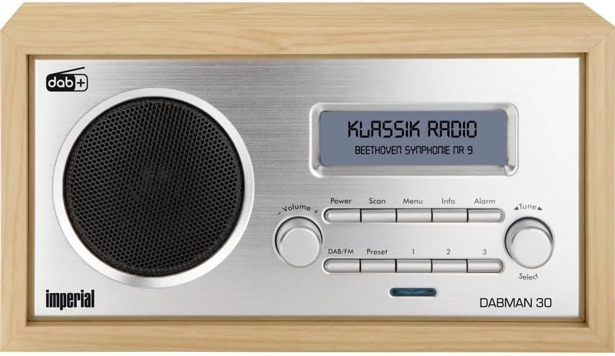Digitale radio DAB+/DAB/FM - bruin - LCD scherm 2,75 inch - geniet van helder geluid - SnelShoppen