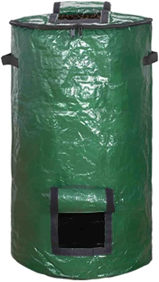 Compostzak Tuin - Compostbak Outdoor - Afval Verwerken - Versnelt Fermentatie - D45cm x H80cm - Groen