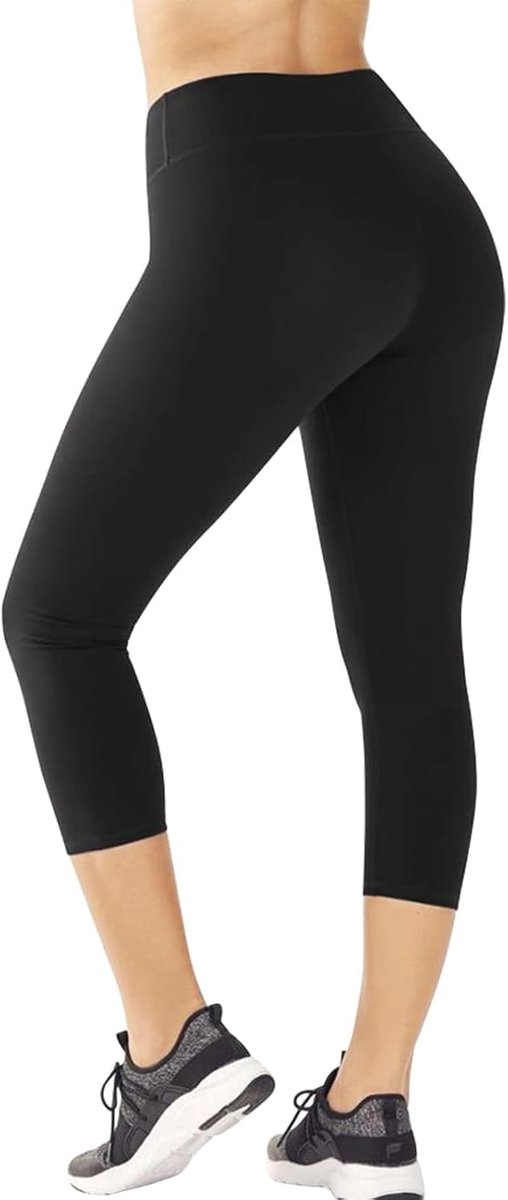 Fietsshorts dames hoog in de taille - ademend materiaal - anti-schuur - ideaal voor yoga en fitness - SnelShoppen