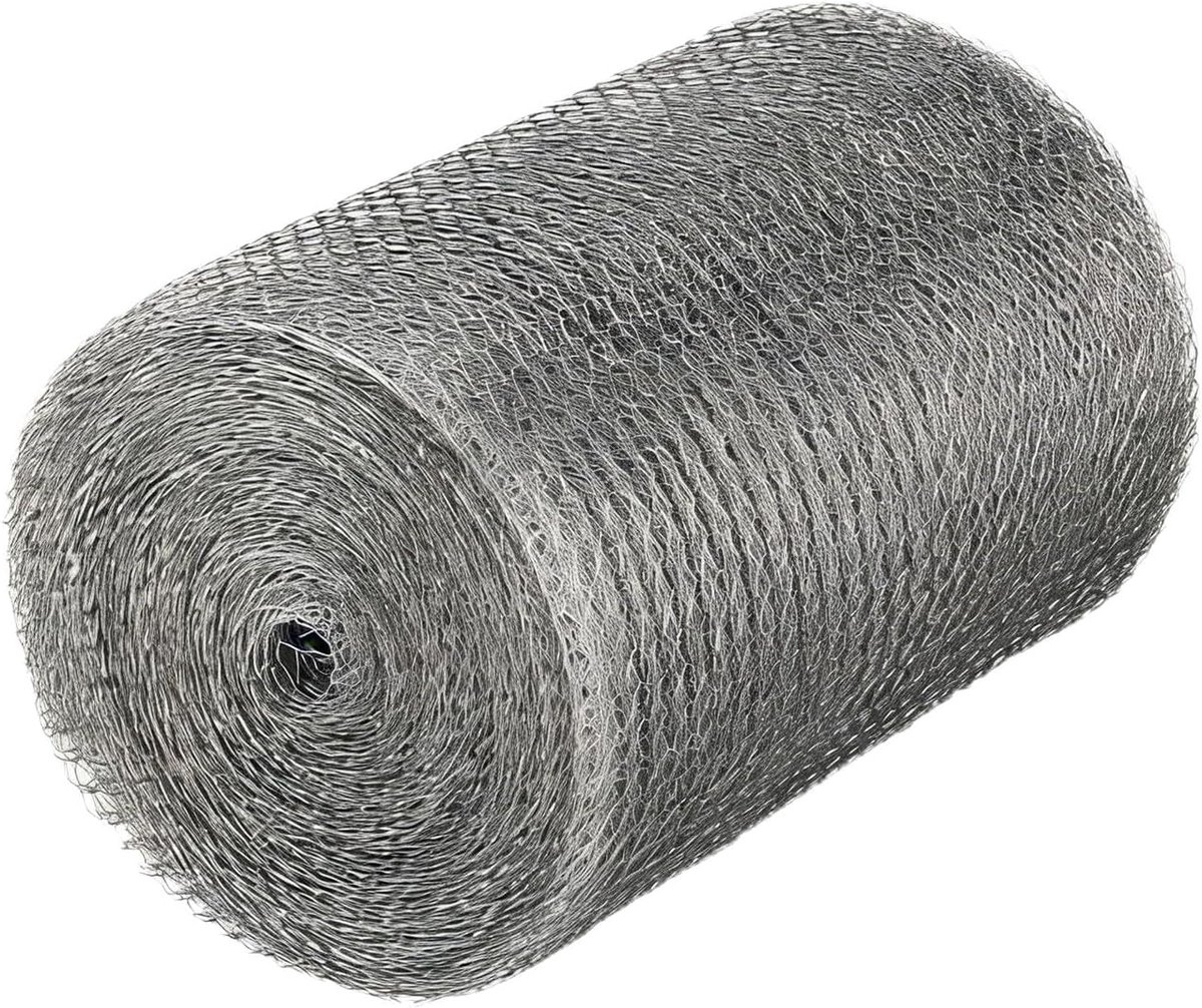 RVS Gaas 127 mm x 8 m - Fijnmazig 3 mm - Insecten- en Muizenbescherming - Ideaal voor Ventilatieopeningen - SnelShoppen