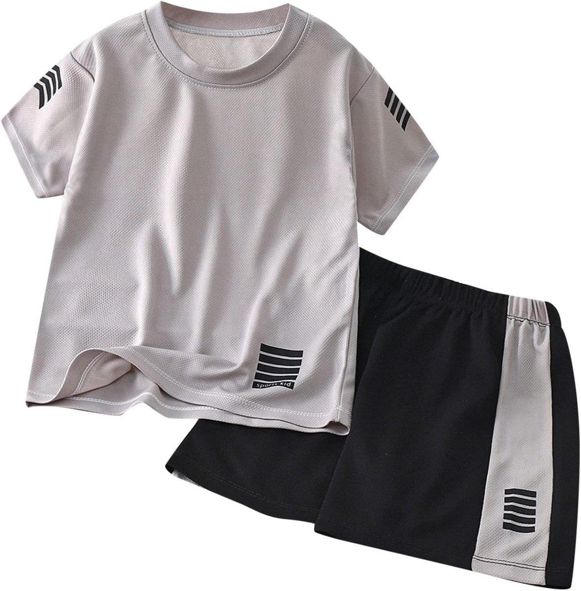 Kinderen kostuum jongens 98 - unisex - korte mouwen - sportieve set voor trouwfeest - SnelShoppen