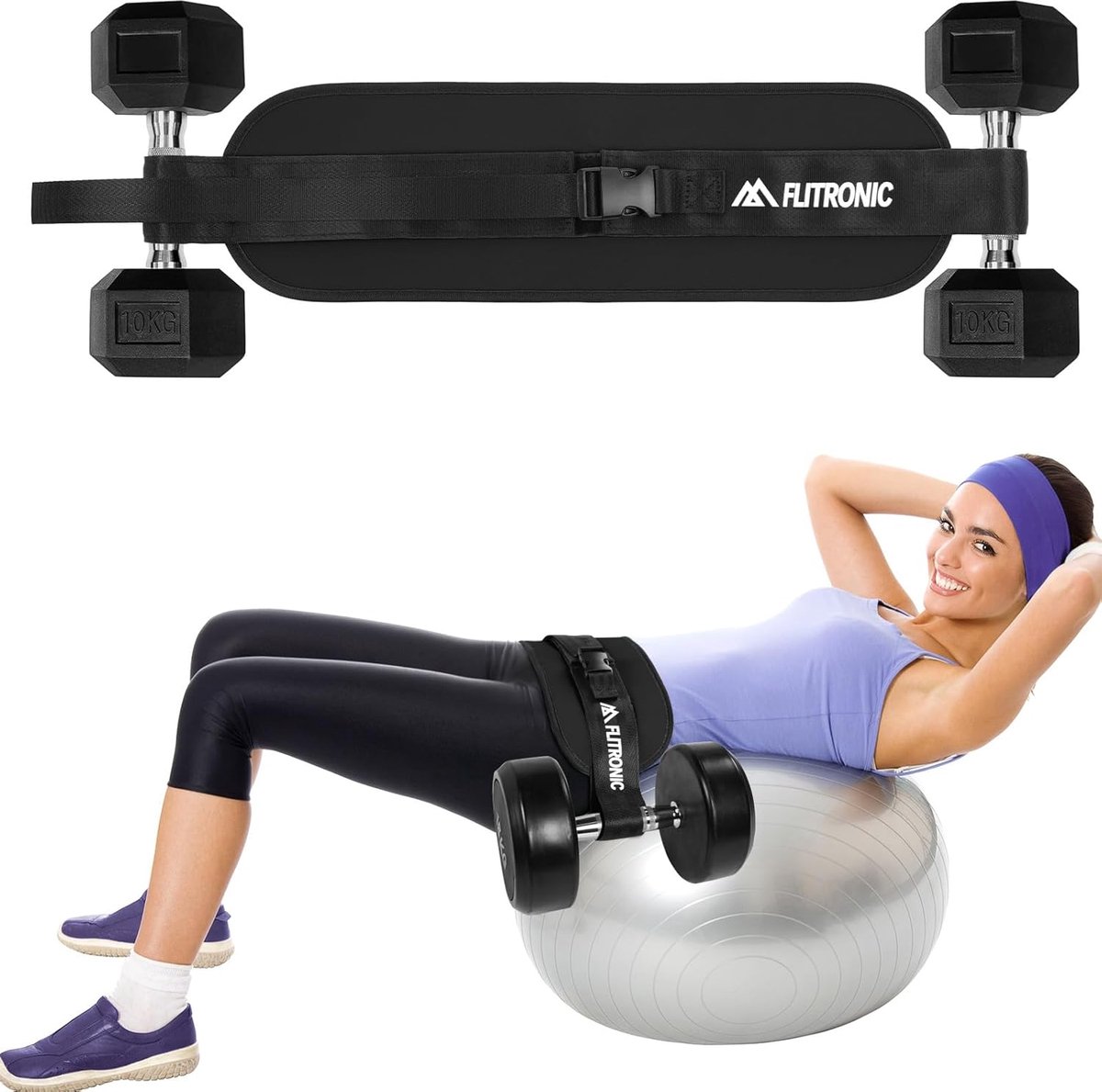 Oefenheupdrukband - Verstelbaar met extra padding - Voor krachttraining en fitness - Veilig en comfortabel trainen - SnelShoppen