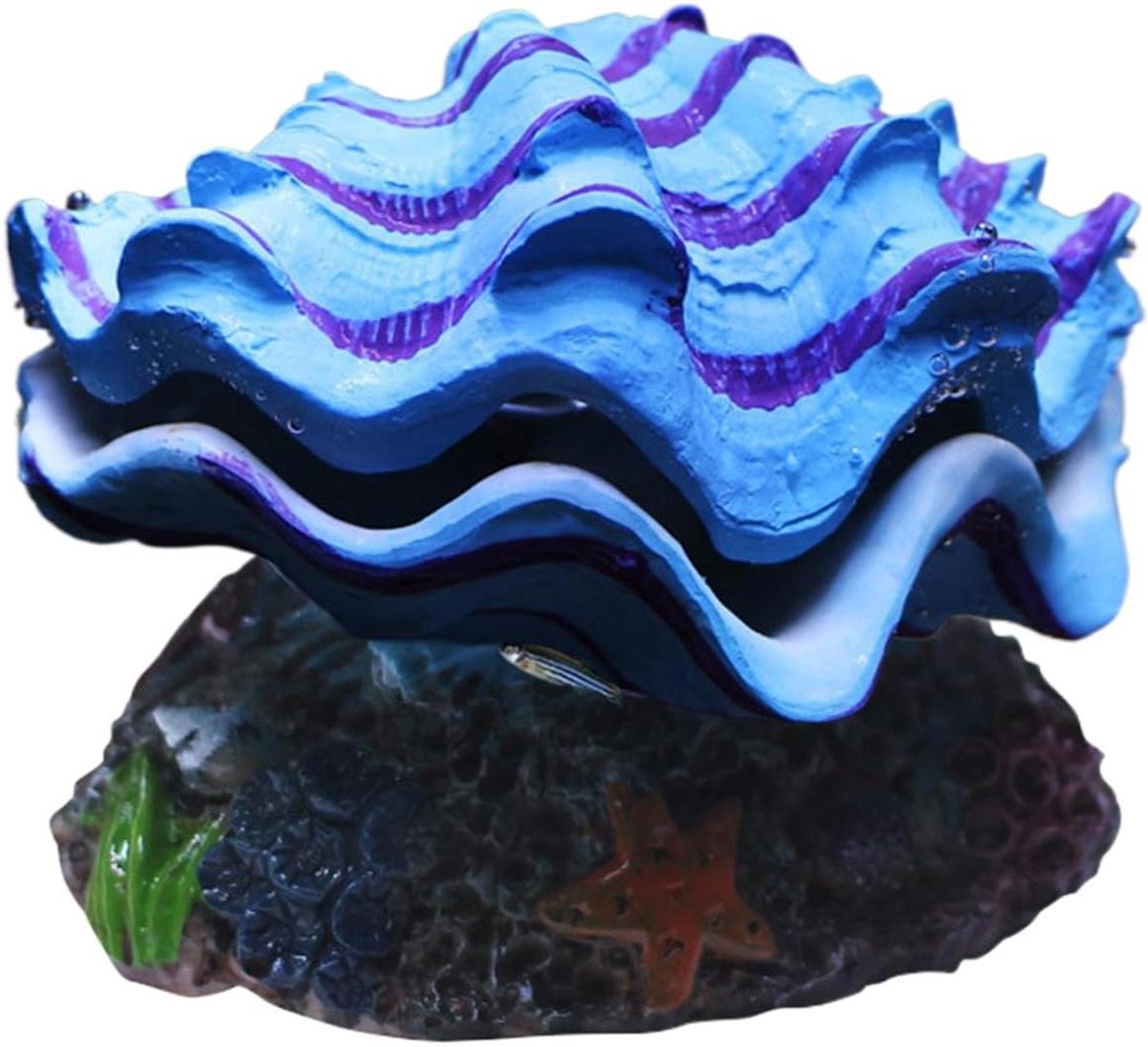 Aquarium Grot - Vis Habitat - Verfraaien Aquarium - Schelpvormig Ontwerp - 12D x 10W x 12H cm - Niet gespecificeerd
