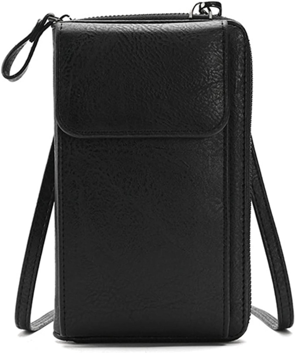 Schoudertas dames - PU leer - met mobiele telefoonhouder - compact ontwerp - SnelShoppen