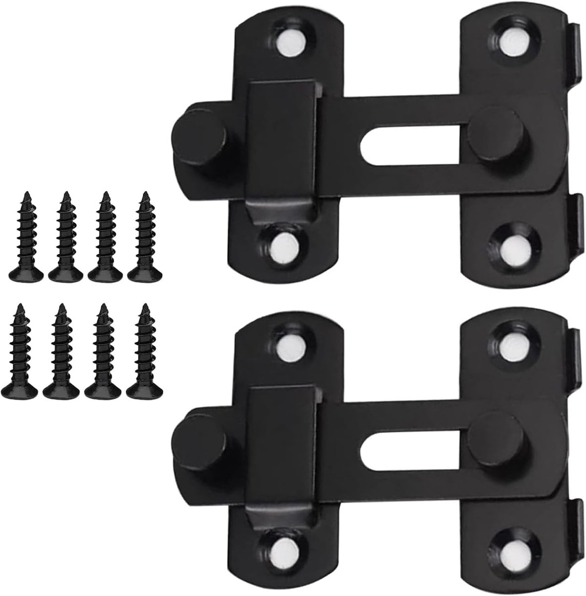 Sliding Deurslot 70 x 50 mm - RVS 360° Draaibaar - Duurzaam en Roestvrij - Extra Veiligheid voor Deuren - SnelShoppen