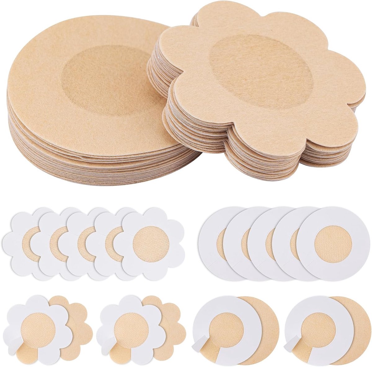 Nipple covers 60 stuks - wegwerp - ademend - discreet onder kleding - SnelShoppen