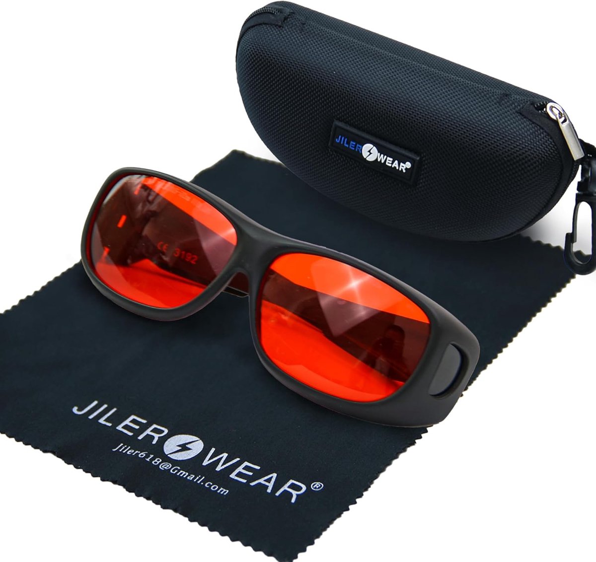 Thijox - JILERWEAR OD6+ Laserveiligheidsbril 180-540 nm Professionele Bescherming voor 405 nm, 445 nm, 532 nm en 450 nm Laser - Ideaal voor Brildrager