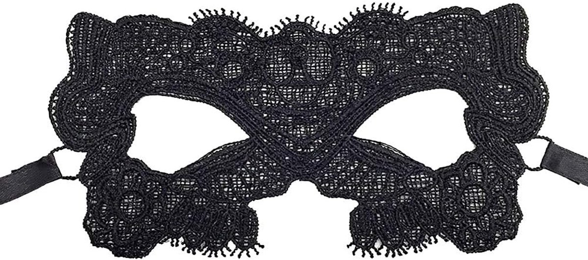 Dames Oogmasker - Zwart Kanten - Sexy Design - Perfect voor Maskerade en Halloween - SnelShoppen
