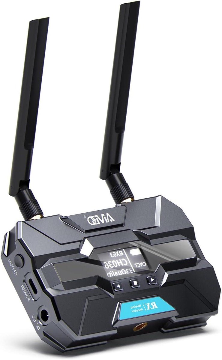 Draadloze HDMI Ontvanger - Video Extender - Multi Screen Streaming - Tot 4 Ontvangers - 200 Meter Bereik - Zwart