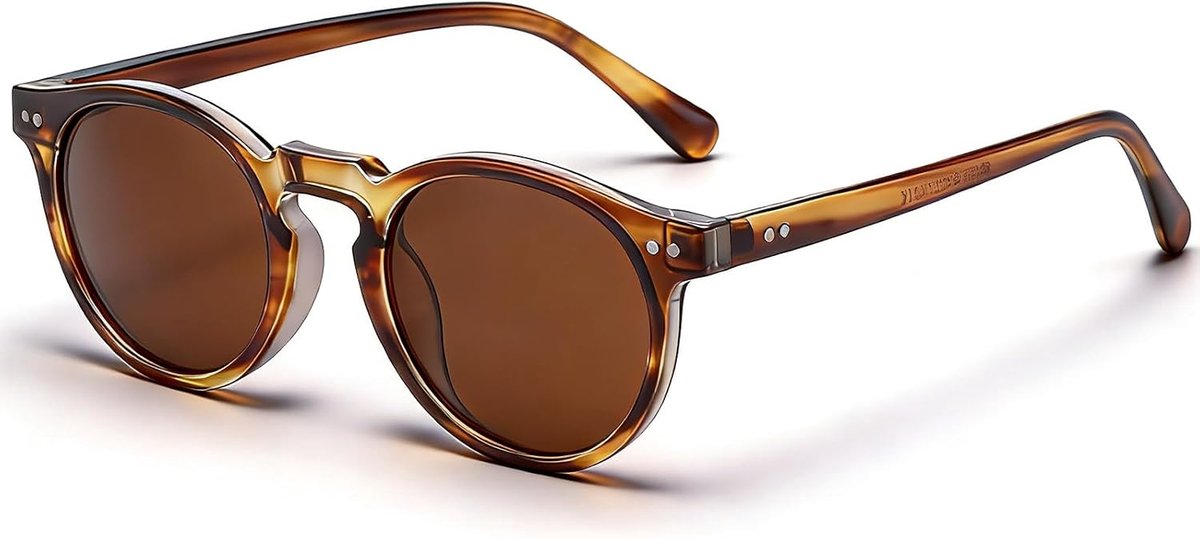 Zonnebril rond - retro klein - gepolariseerd - UV400 bescherming - SnelShoppen