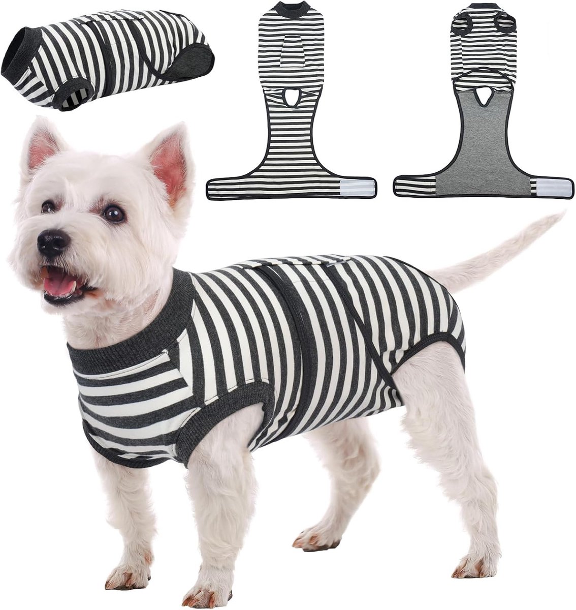 Honden Herstelkostuum, Chirurgische Herstelkostuums voor Honden Vrouwelijk Mannelijk, Zachte Puppy Post Lichaamsvest, Onesie Honden Bodysuit na Chirurgie