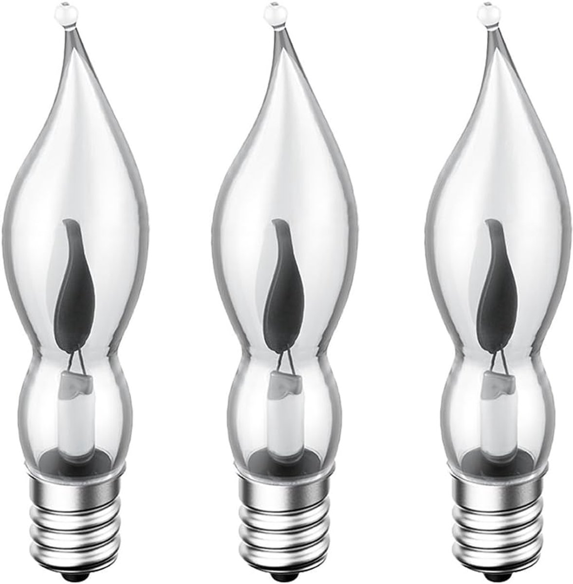 E12 decoratief effect gloeilamp flikkerende kaars 230 V 1,5 W | decoratieve lamp flikkerkaars (3)