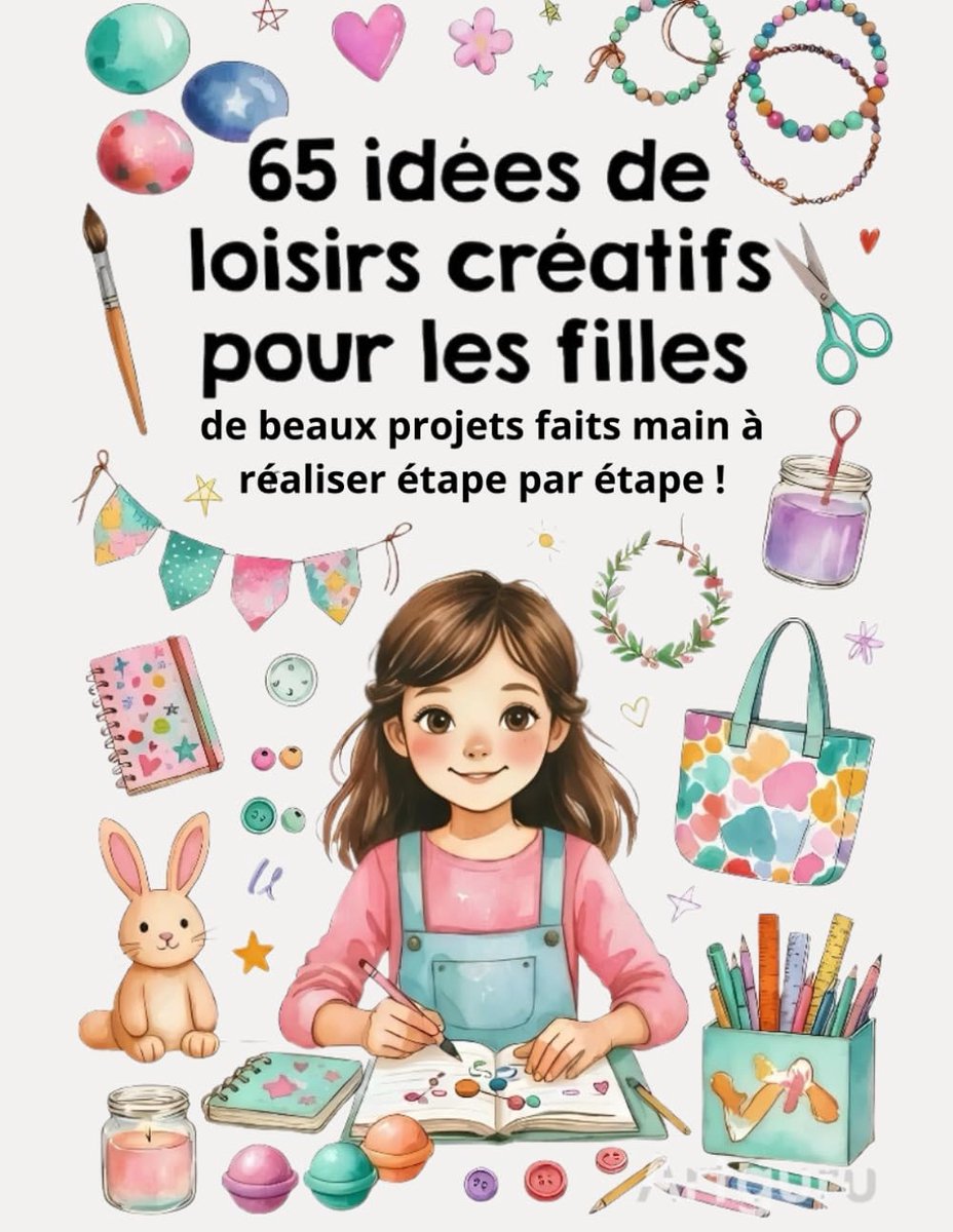 65 Idées de Loisirs Créatifs pour les Filles : Mon Grand Livre de DIY: Un Guide Étape par Étape à travers 13 Catégories : Déco, Mode, Cadeaux et ... Faits Main Faciles et Amusants dès 8 Ans