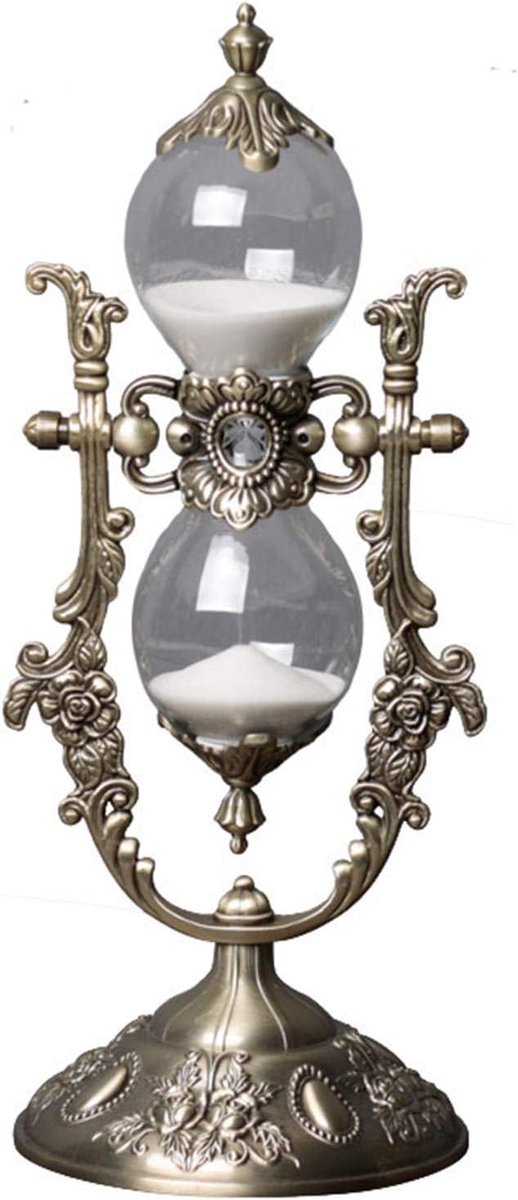 timer, 15 minuten reliëf gouden zandloper timer, gebruikt voor vintage woondecoratie, kantoor/bureau decoratie, keuken huwelijksgeschenken (P1-G42U-8VJR)