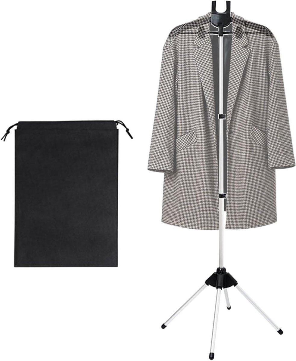 Kleding Stoom Standaard - Stoomrek Kledinghanger - Kleding Stomen - Verstelbare Hoogte - 84-160 cm - Zwart