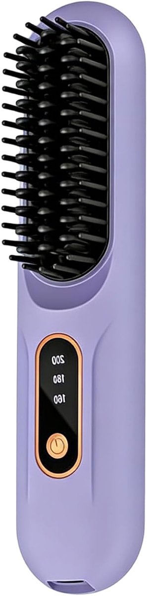 Draadloze Stijltang - Stijlborstel Haar - Dagelijks Gebruik - Draagbaar LCD Display - 20 x 4.2 cm