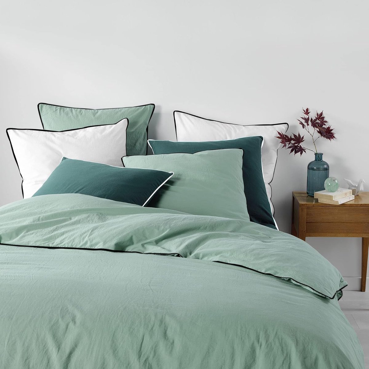 douceur d'intérieur, 3-delige set (240 x 220 cm), salie, 100% katoen