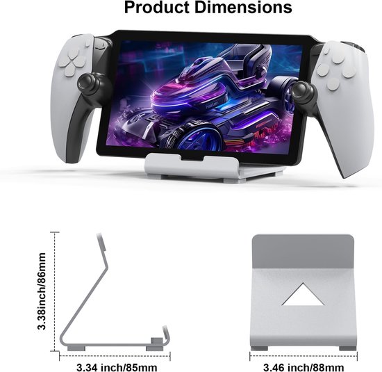 Bureauhouder voor gaming-controller, compatibel met Playstation Portal/ASUS ROG Ally/Steam Deck/Switch, accessoires, hosthouder (wit) — afbeelding 5